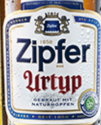 Zipfer Urtyp bier etiket Zipfer Urtyp bier etiket